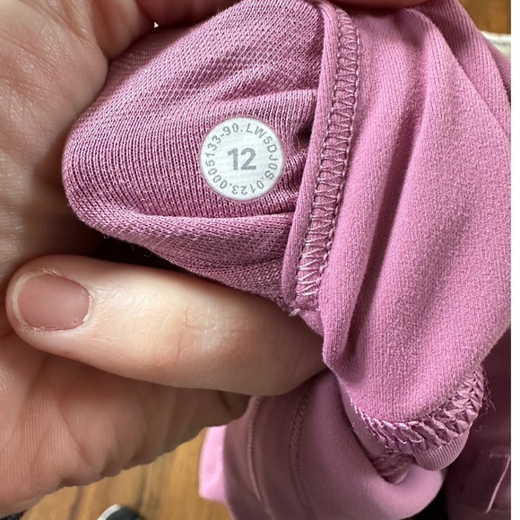 Lululemon Pink Wunder Under Train HR Tight 28" inseam Super Cut Size 12 - Picture 4 of 5